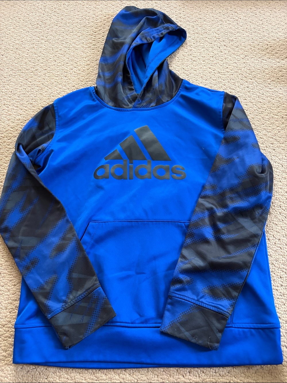 adidas youth large, Blue and Black Kids Hoodie